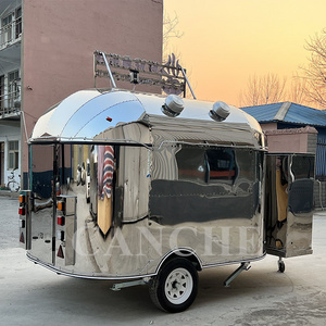 Juice bar airstream food van truck mobile kitchen food vending certified food car trailer hot dog cart