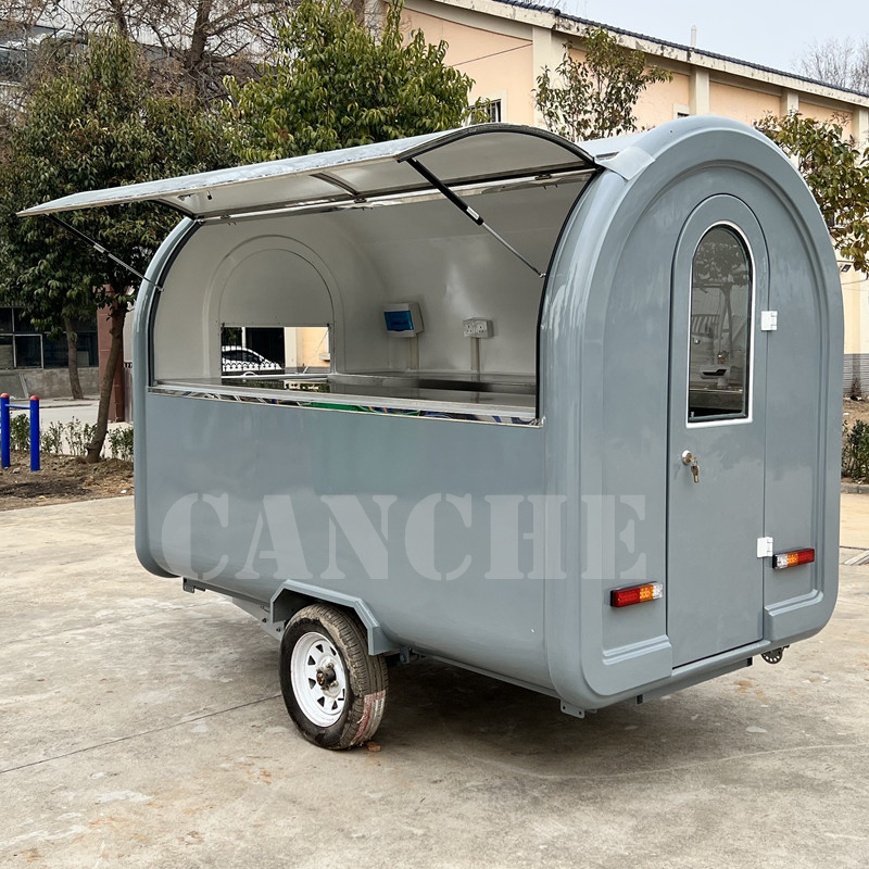 custom fast food trailer mobile hot dog food trailer European standard burger van custom coffee cart