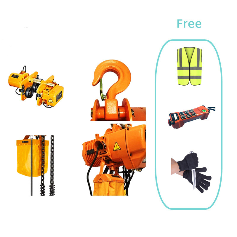 Heavy Duty 25t Electric Chain Remote Control Hoist With Trolley Electric Chain Hoists