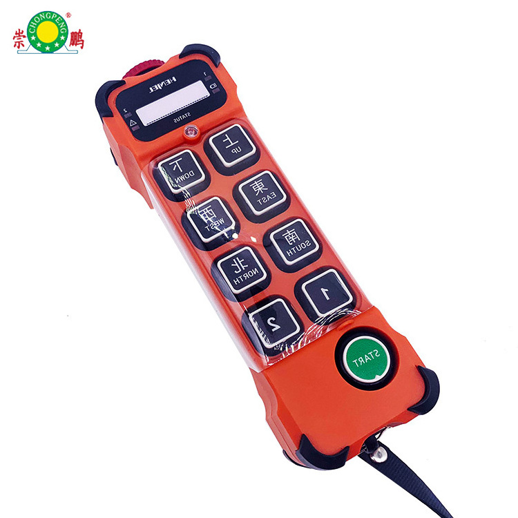 12V 24V industrial radio remote control 6/8/10/12 button wireless remote control for Electric hoist/ overhead crane