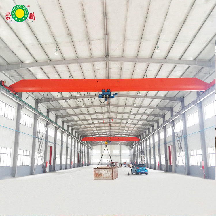 Electric Drive Motor Overhead Crane 10t 20 Ton Single Beam Suspension Overhead Hoist Travelling Roof Bridge Crane Price