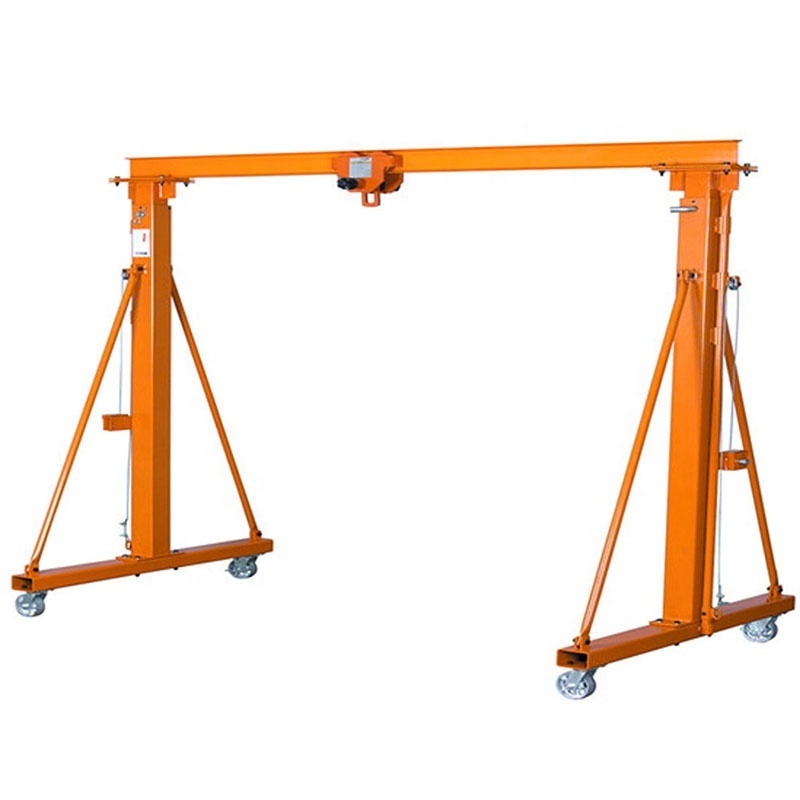 Gantry Crane for sale with Adjustable height indoor A-frame portable 2 ton gantry crane with chain hoist