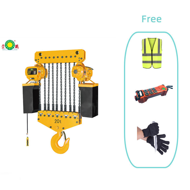 Electric Chain Hoist With Motorized Trolley Hoisting For Factories Warehouses Construction Tackle Electric Hoist