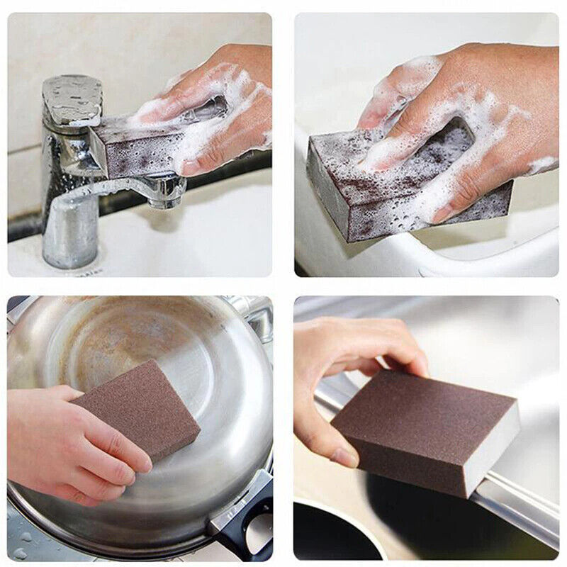 Kitchen Toosls Rust Removing Sponge Eraser Magic Brush Cleaning Descaling Magic Sponge Nano Eraser for Pan Pot Polishing