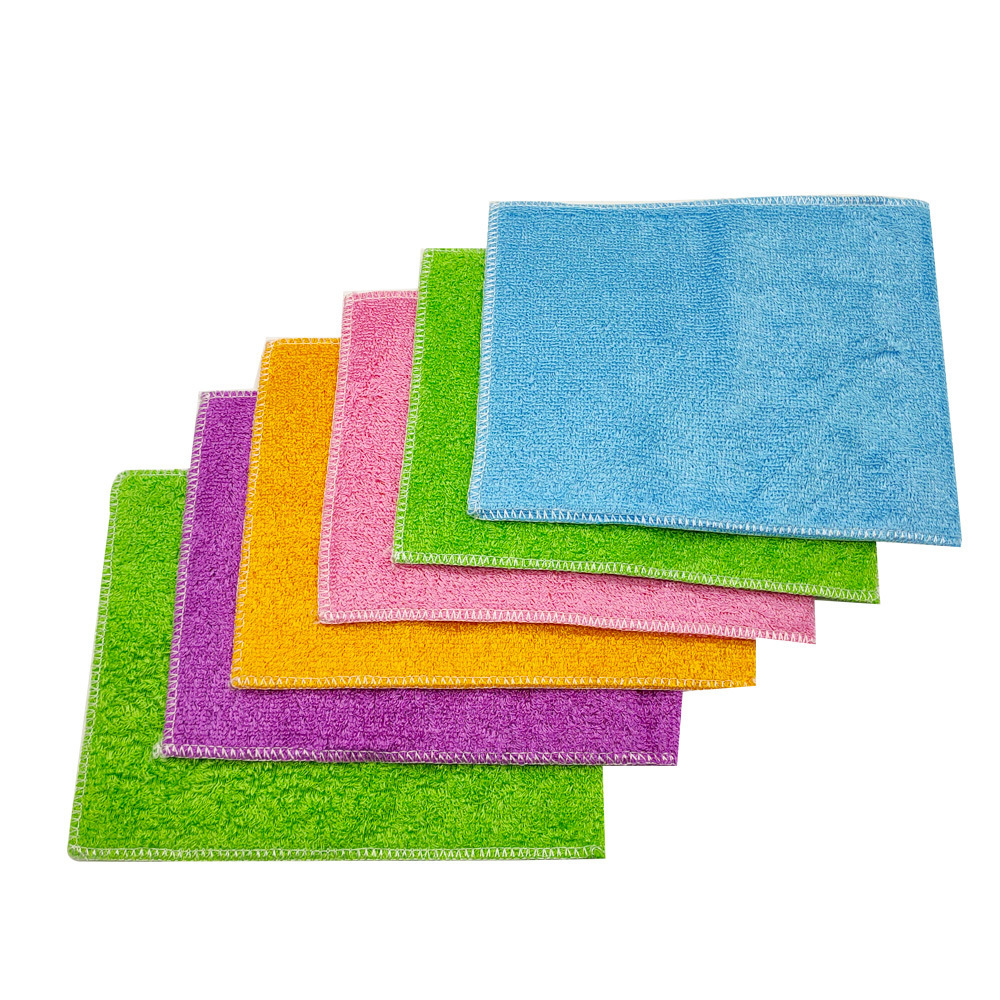 Kitchen Breathable Efficient Decontamination Mildew Proof Cleaning Bamboo Microfiber Sponge