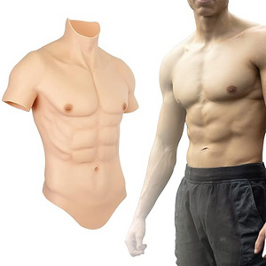 Attractive Masquerade Reunion Cross-dressing Fake Muscles Realistic Man Silicone Muscle to Sell