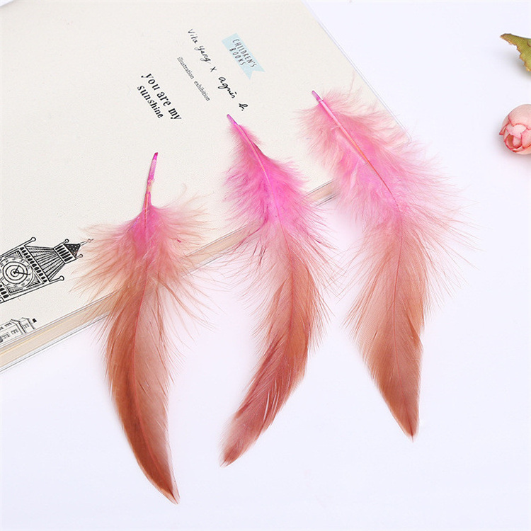 DIY craft colorful Chicken tail Pheasant dyeing feathers for sale