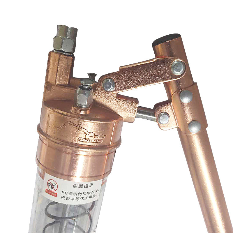 DNT 10000PSI 400cc Heavy Duty Universal hand 3 oz grease gun lube gun price with hard tube nozzle