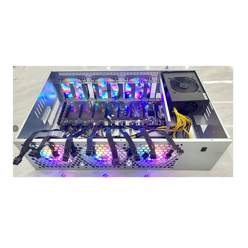 Hot Sale 70Mm 8 Gpu Case B85 Server Case B85 Mother Board 8Gpu For 8 Graphics Card Gpu Chassis Frame