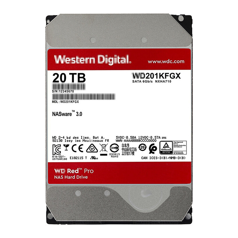 High Capacity 20Tb Red Pro Nas Hdd 2Tb 4Tb 6Tb 8Tb 10Tb 12Tb 14Tb 16Tb 18Tb 20Tb Hdd Internal Hard Drive Disk