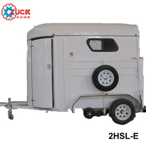 Economical 2 Horse Trailer Used for Horse with Fold Up Ramp