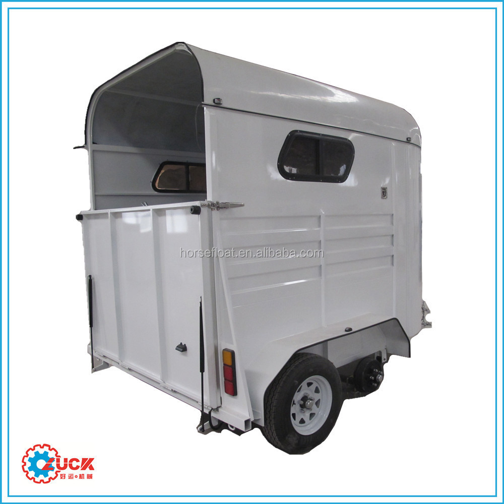 Economical 2 Horse Trailer Used for Horse with Fold Up Ramp