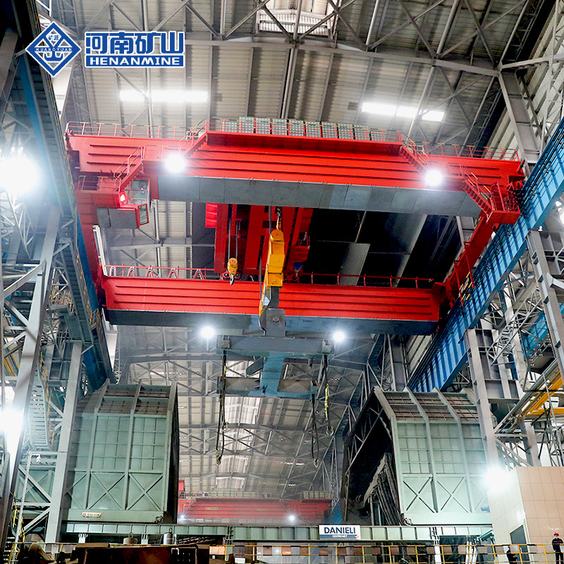 32/5Ton Metallurgy Electric Double Girder Overhead Traveling Casting Crane Lifting Steel Ladle