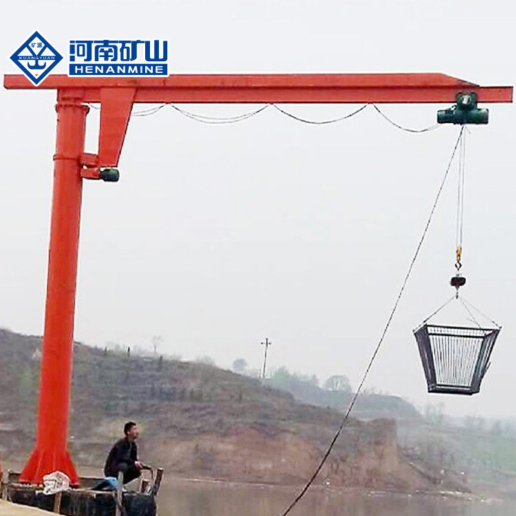 2 ton 5 ton 10 ton column swing jib crane with electric hoist