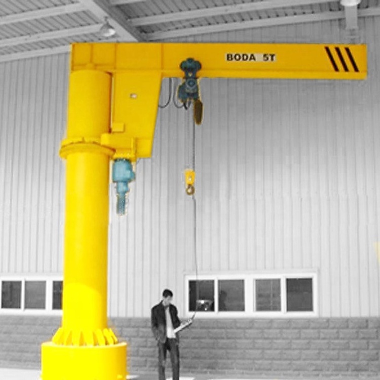 2 ton 5 ton 10 ton column swing jib crane with electric hoist