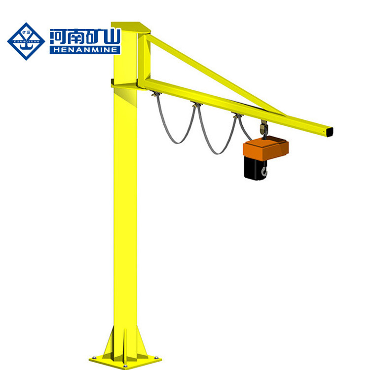 2 ton 5 ton 10 ton column swing jib crane with electric hoist