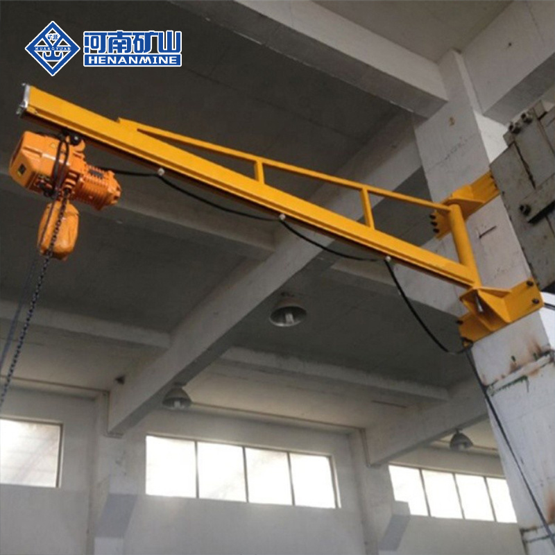 Top quality electric rotation 180 degrees wall mounted swing Jib Crane