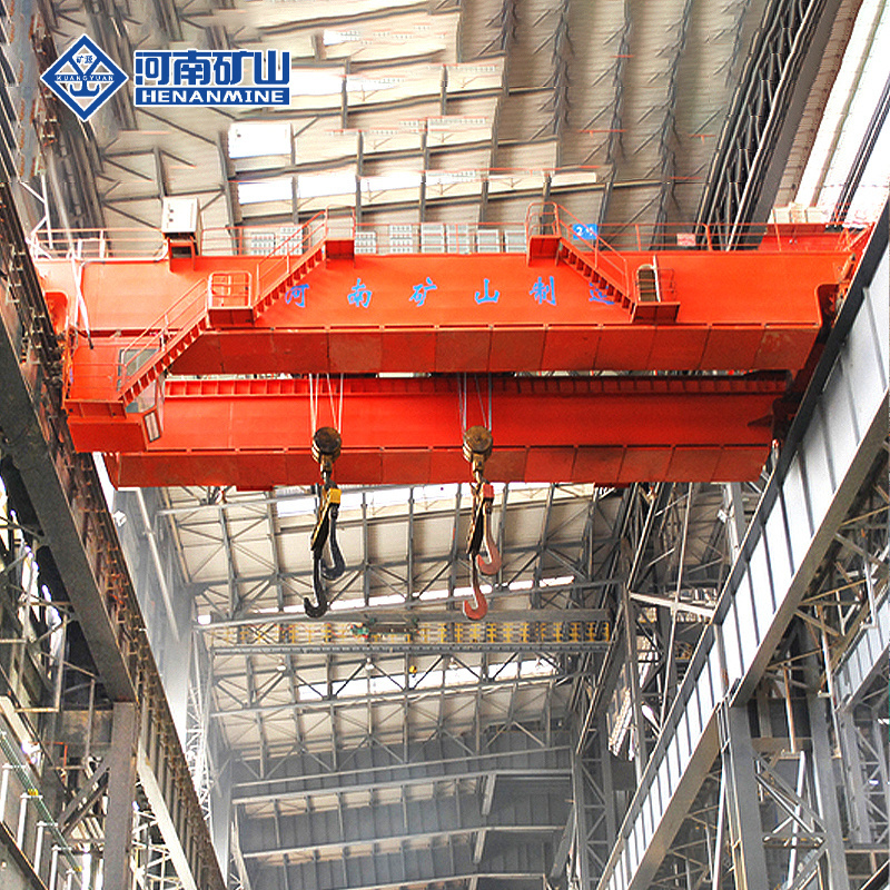 32/5Ton Metallurgy Electric Double Girder Overhead Traveling Casting Crane Lifting Steel Ladle