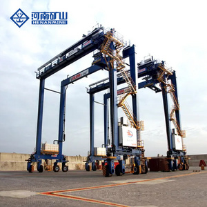 RTG Type 20 Ft 40 Ft Container Gantry Crane 50ton Rubber Tyred Container Gantry Crane