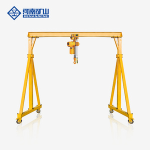 Height adjustable portable 2 ton gantry crane 3 ton for workshop