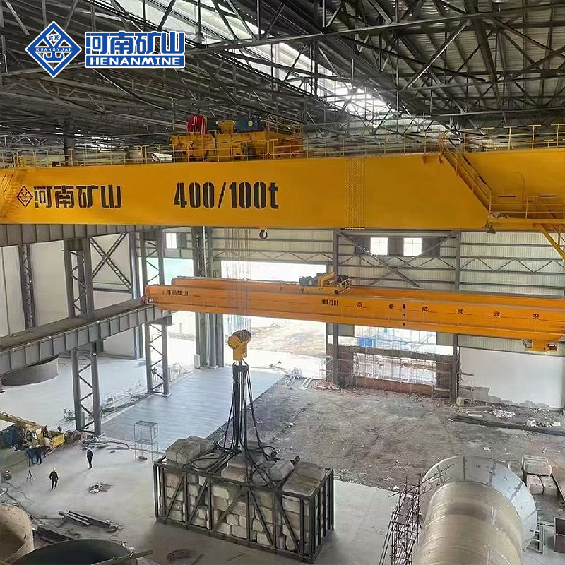 FEM Standard A5 80 ton Industrial European Type Double Girder Overhead Crane