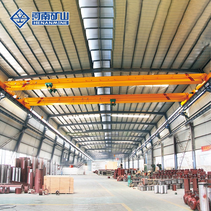 Pendent line control 1 ton 2 ton 3 ton steel box type single beam overhead bridge crane