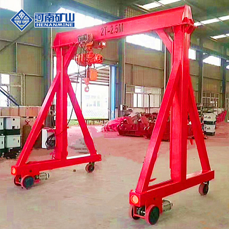 Height adjustable portable 2 ton gantry crane 3 ton for workshop