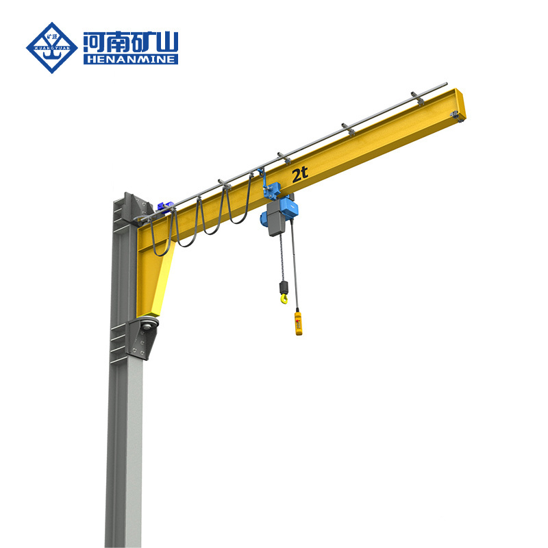 Top quality electric rotation 180 degrees wall mounted swing Jib Crane