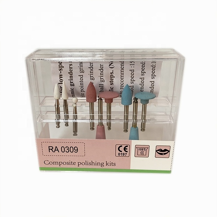 Dental Consumable Materials Rotary Instruments Silicone Polisher Burs Composite Polishing kit