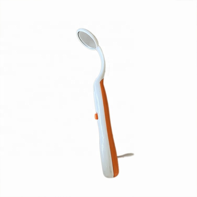 Dental LED Mouth Mirror With Plastic Handle Dental Mirror With LED Light