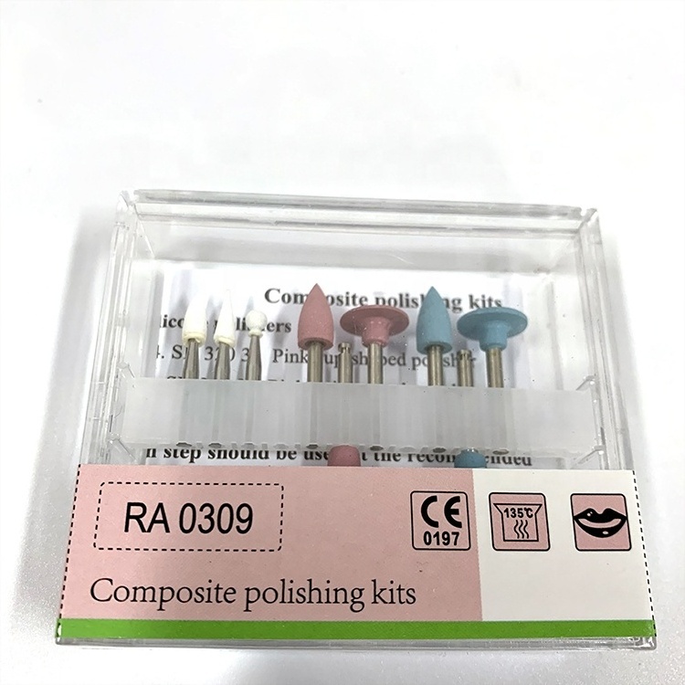 Dental Consumable Materials Rotary Instruments Silicone Polisher Burs Composite Polishing kit