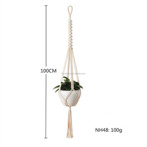 Macrame Plant Hangers Indoor Outdoor Hanging Planter Basket, Hanging Plant Holders, Decorative Macrame Hangers Boho Decor