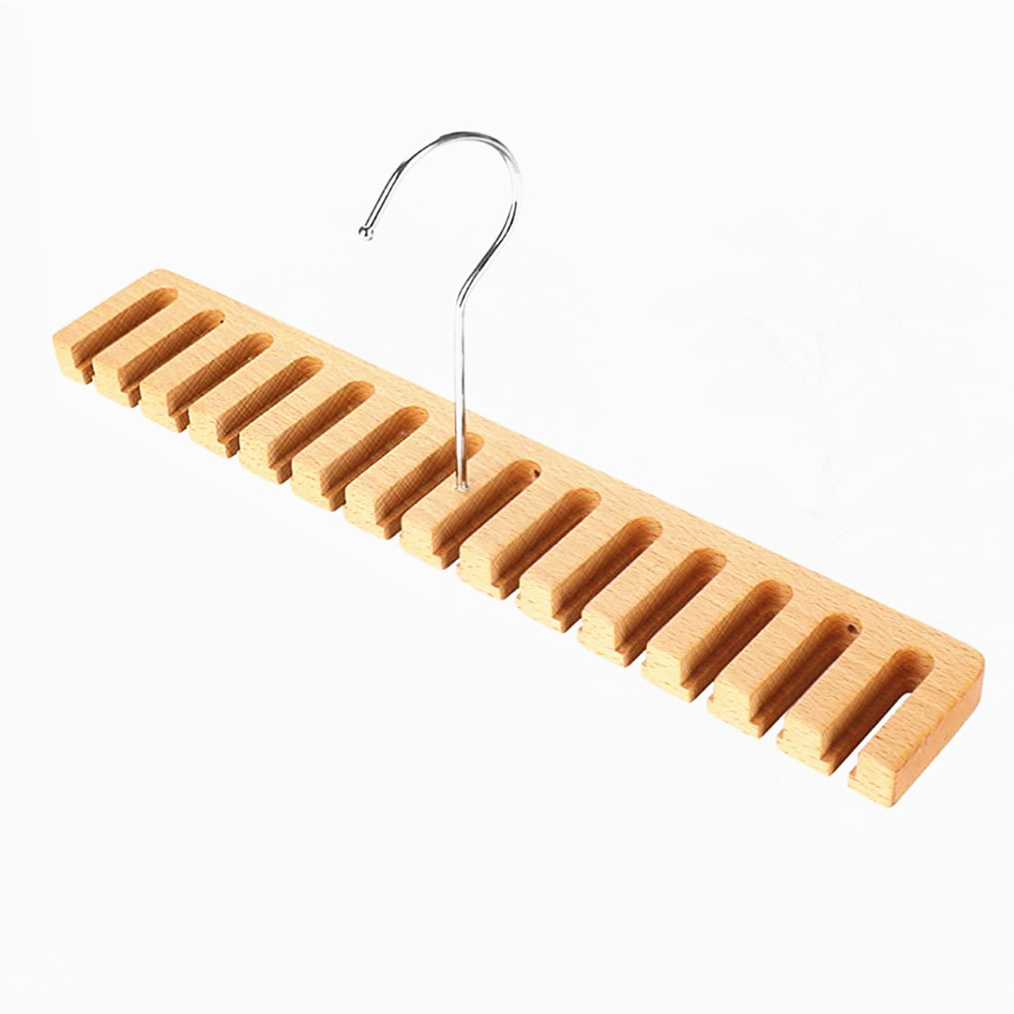 Belt Hanger for Closet 2 in 1 Wooden Belt Organizer Wall Mount Belt Holder