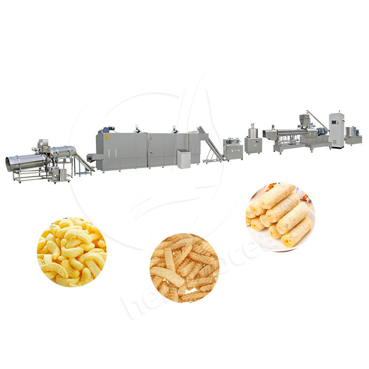 OCEAN Automatic Puff Corn Chip Make Extrude Machine Snack Production Line Mini Puffed Rice Production Machine