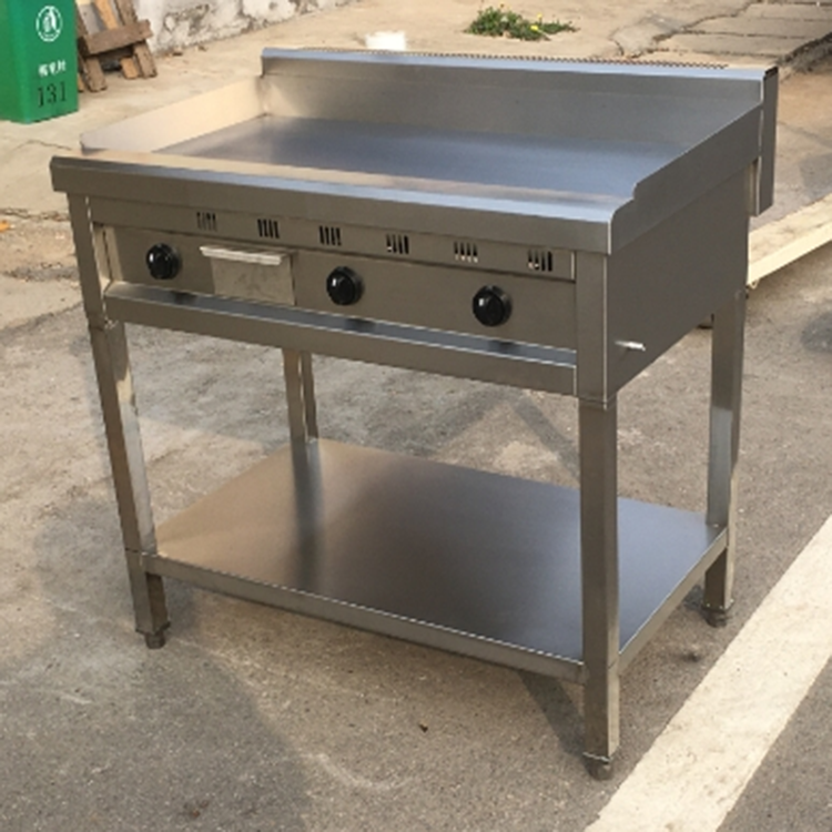 Hot Sale Manufacturer High-quality Industrial Commercial Powerful Stainless Steel LPG Gas Griddle