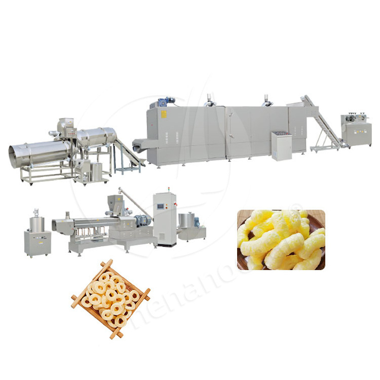 OCEAN Cheese Ball Make Machine Puffed Rice Snack Food Extruder Small Corn Puff Snack Make Machine