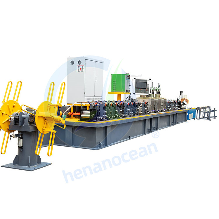 OCEAN Stainless Steel MS Iron Pipe Make Machine Square Copper Tube Mill Production Line Manufacture