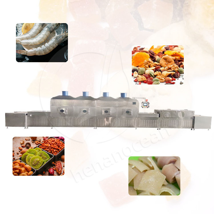 OCEAN Microwave Cashewnut Best Quality Industrial Dry Duck Flakes Fish Cryanthenum Machine for Small Business