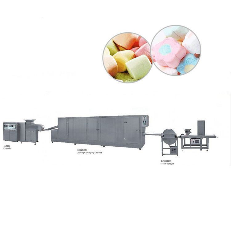 OC-MH600 Automatic small cotton candy extrude aeraror marshmallow production line deposit making machine