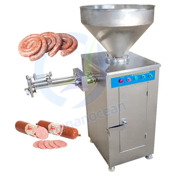 Stainless Steel Automatic Commercial Industrial Meat Vacuum Salami Sausage Filler Stuffer Making Machine