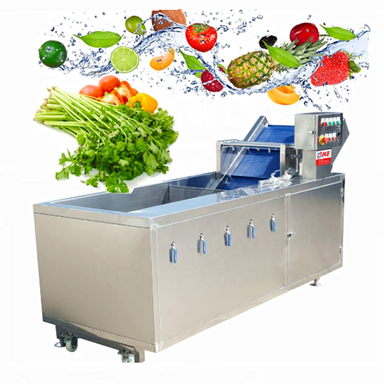 QX-400 Commercial Industrial Bubble Fruit Avocado Mango Vegetable Potato Washing Machine/Frozen Vegetable Production Line