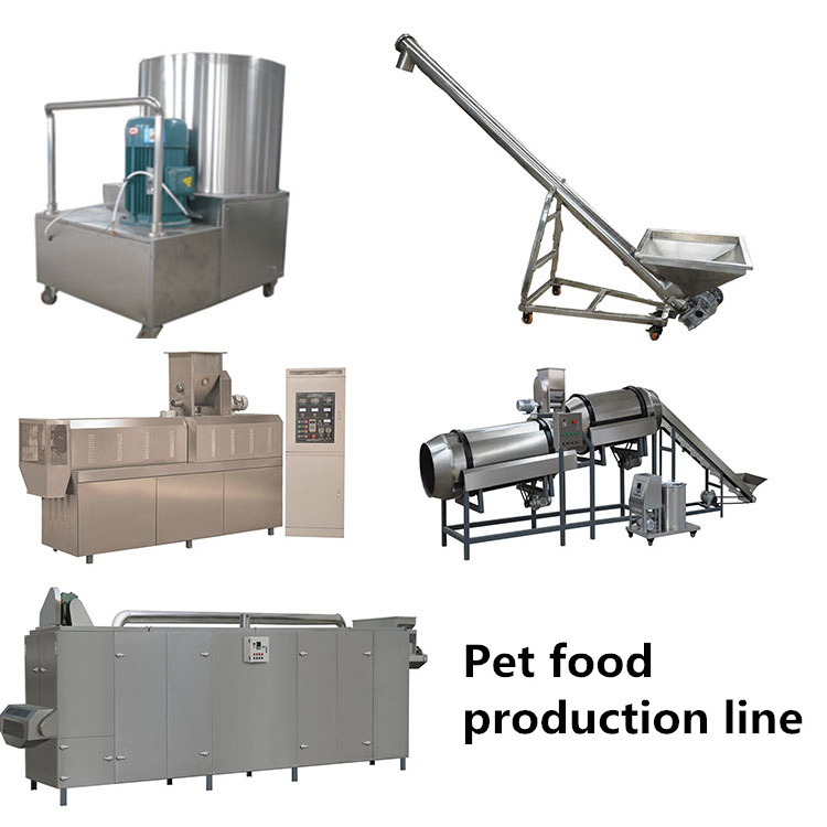 Per hour 100-150kg output pet animal chew food extruder pet food production line