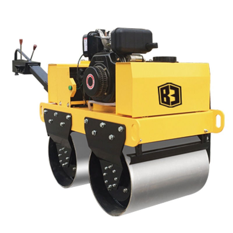 Double drum vibratory road roller soil compaction machine asphalt roller 3 ton