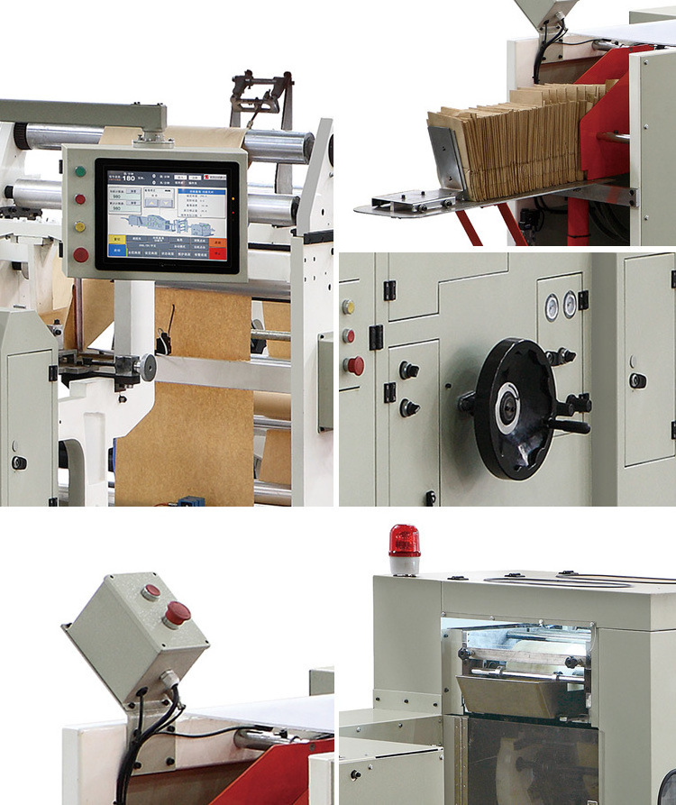 CY-180 Low Cost Zipper Pouch Paper Bag Making Machine/Paper Tissue Bag Making Machine/Bread Paper Bag Machine