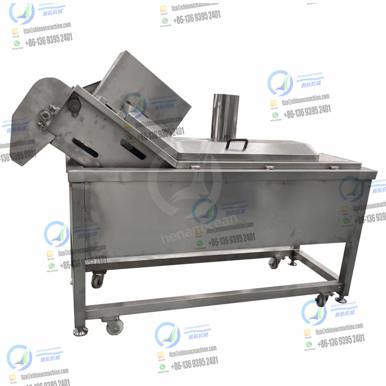 Automatic Continuous Conveyor Chip Deep Fryer Falafel Crispy Chicken Broasted Automatic Fry Machine French Turkey