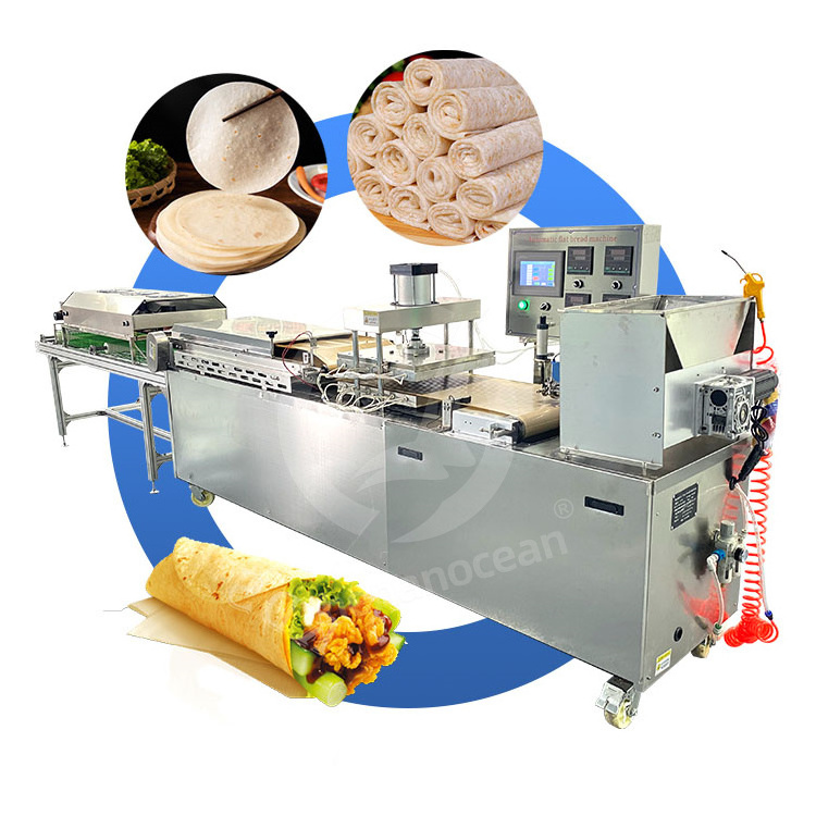 OCEAN Fully Automatic Chapati Food Tortilla Make Machine Small Business Roti Make Machine for Restaurant