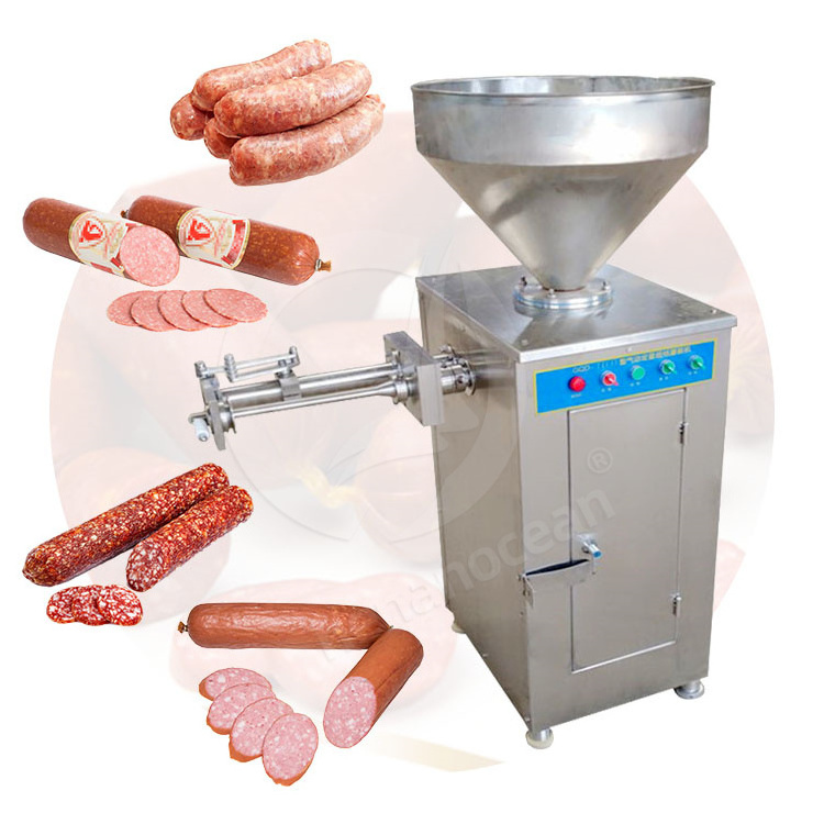 Commercial automatic sausage stuffer efficient pneumatic sausage filling machine