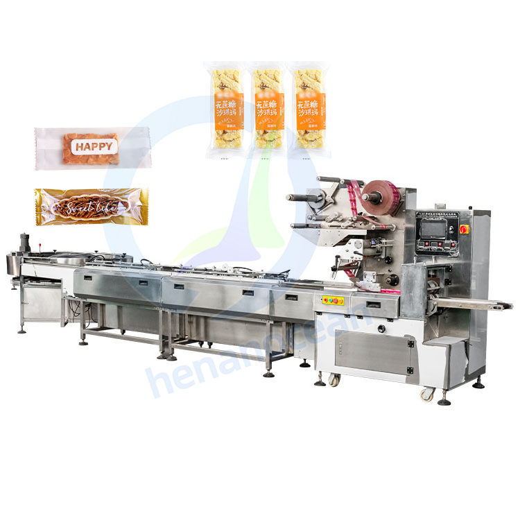 OCEAN Compact Small Nougat 35 mm Lollipop Protein Bar Pack Automatic Gummy Hard Candy Wrapping Machine