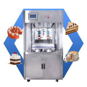 OCEAN Automatic Sweet Food Foam Sponge Cake Ultrasonic Cutter Frozen Round Square Layer Cake Slab Cut Machine