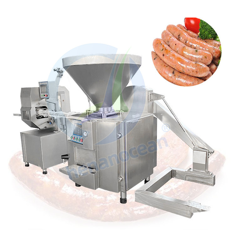 OCEAN Embutidora De Salchichas Chorizos Industrial Sausage Fill Filler Make Machine Stuffer Price Automatic